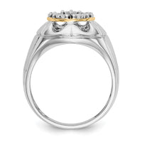 Load image into Gallery viewer, 14k Two-tone Diamond Mens Ring
