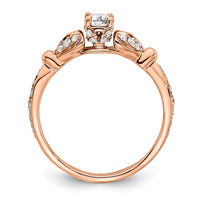 Load image into Gallery viewer, 14KR Two Hearts Diamond Complete Engagement Ring
