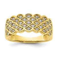 Load image into Gallery viewer, 10k Diamond Ring Rd- 4-1mm, 20-1.1mm, 13-1.2mm Mel:S45
