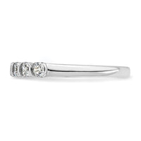Load image into Gallery viewer, 14K White Gold 7-Stone 1/2 carat Diamond Complete Wedding Band
