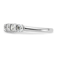 Load image into Gallery viewer, 14K White Gold 7-Stone 1 carat Diamond Complete Wedding Band
