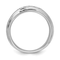 Load image into Gallery viewer, 14k White Gold 5-Stone 1/4 carat Diamond Complete Men&#39;s Band
