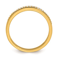 Load image into Gallery viewer, 10k Yellow Gold 1/15 carat Diamond Complete Wedding Band
