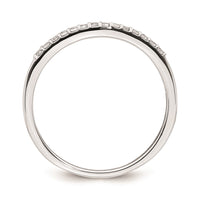 Load image into Gallery viewer, 10k White Gold 1/10 carat Diamond Contoured Complete Wedding Band
