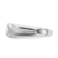 Load image into Gallery viewer, 14k White Gold 3-Stone 1/10 carat Diamond Complete Men&#39;s Ring
