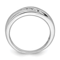 Load image into Gallery viewer, 14k White Gold 3-Stone 1/5 carat Diamond Complete Men&#39;s  Band
