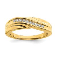 Load image into Gallery viewer, 14k 1/6 carat Diamond Complete Men&#39;s Band
