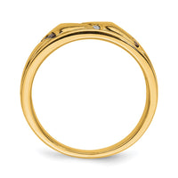 Load image into Gallery viewer, 14k Yellow Gold 1/5 carat Brown and White Diamond Complete Men&#39;s Band
