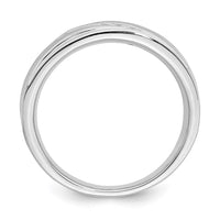 Load image into Gallery viewer, 14k White Gold 5-Stone 1/6 carat Diamond Complete Men&#39;s Band
