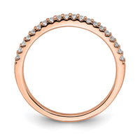 Load image into Gallery viewer, 14k Rose Gold 1/5 carat Diamond Complete Wedding Band
