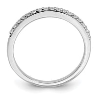 Load image into Gallery viewer, 14k White Gold 1/5 carat Diamond Complete Wedding Band
