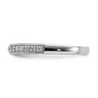 Load image into Gallery viewer, 14k White Gold 1/5 carat Diamond Contoured Complete Wedding Band
