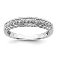 Load image into Gallery viewer, 14k White Gold 1/5 carat Diamond Complete Wedding Band
