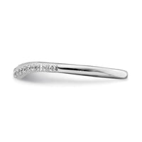 Load image into Gallery viewer, 14k White Gold 1/6 carat Diamond Contoured Complete Wedding Band
