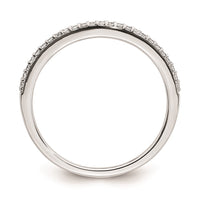 Load image into Gallery viewer, 14k White Gold 1/8 carat Diamond Contoured Complete Wedding Band
