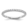 14k White Gold Complete Diamond Wedding Band