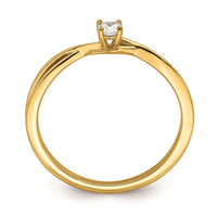 Load image into Gallery viewer, First Promise 14k Criss-Cross 1/8 carat Round Diamond Complete Promise/Engagement Ring
