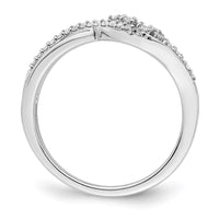 Load image into Gallery viewer, 14k White Gold Polished Fancy Florina Wave Diamond Ring
