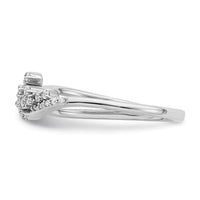 Load image into Gallery viewer, 14k White Gold Polished Fancy Florina Wave Diamond Ring
