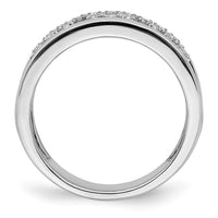 Load image into Gallery viewer, 14k White Gold Polished Fancy Diamond Band
