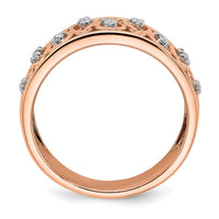 Load image into Gallery viewer, 14k Rose Gold Polished Diamond Fancy Filigree Band
