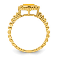 Load image into Gallery viewer, 14k Cushion Citrine Ring
