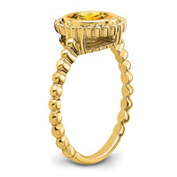 Load image into Gallery viewer, 14k Oval Citrine Ring

