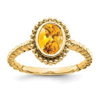 Load image into Gallery viewer, 14k Oval Citrine Ring
