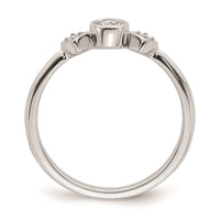 Load image into Gallery viewer, 14k White Gold Petite 3-Stone 1/4 carat Oval Diamond Complete Promise/Engagement Ring
