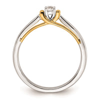 Load image into Gallery viewer, First Promise 14k Two-tone 1/10 carat Round Diamond Complete Promise/Engagement Ring
