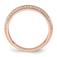 Load image into Gallery viewer, 14k Rose Gold 1/4 carat Diamond Complete Wedding band
