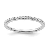 Load image into Gallery viewer, 14k White Gold 1/5 carat Diamond Complete Wedding Band
