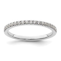 Load image into Gallery viewer, 14k White Gold 1/5 carat Diamond Complete Wedding Band
