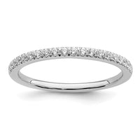 Load image into Gallery viewer, 14k White Gold 1/5 carat Diamond Complete Wedding Band
