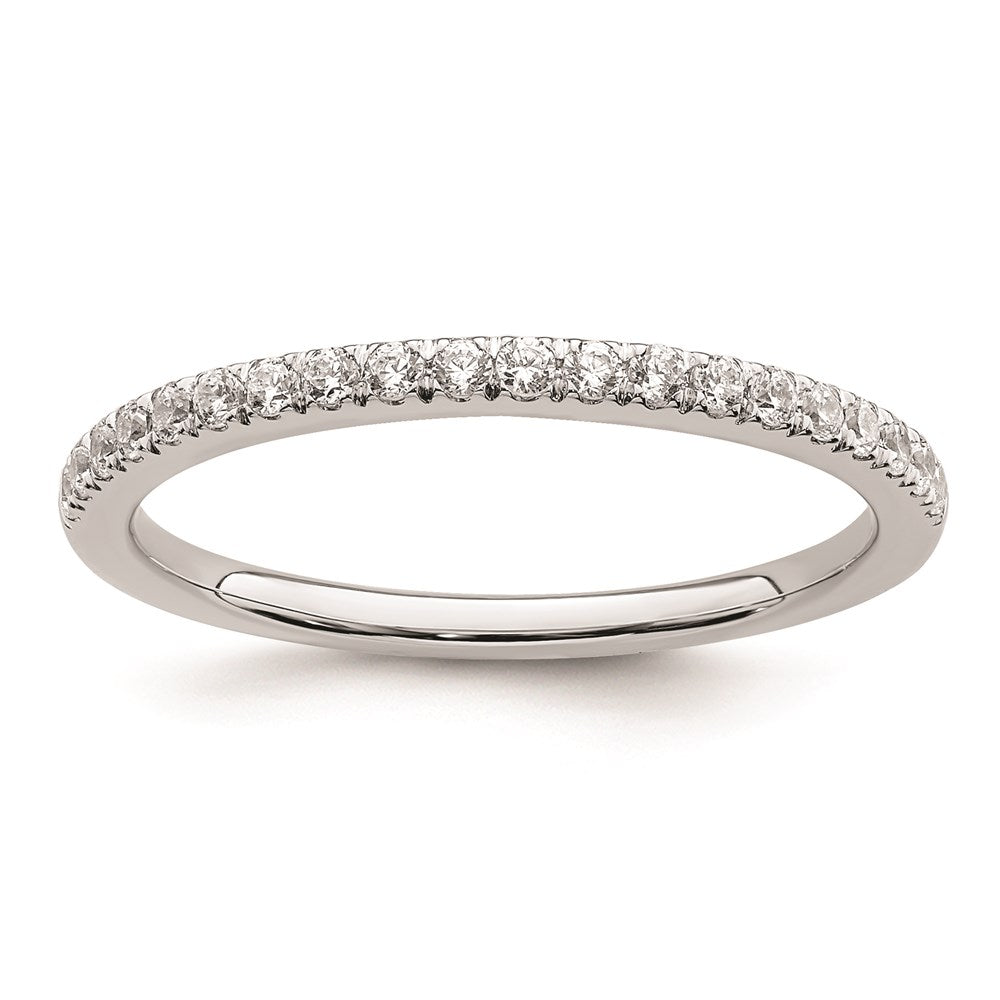 14k White Gold 1/4 carat Diamond Complete Wedding Band