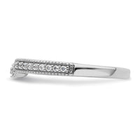 Load image into Gallery viewer, 14k White Gold 1/8 carat Diamond Complete Wedding Band
