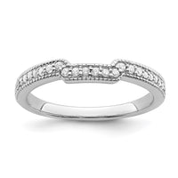 Load image into Gallery viewer, 14k White Gold 1/6 carat Diamond Complete Wedding Band
