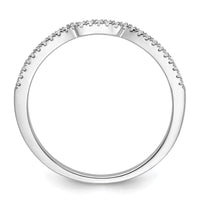 Load image into Gallery viewer, 14k White Gold 1/15 carat Diamond Complete Wedding Band
