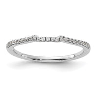 Load image into Gallery viewer, 14k White Gold 1/8 carat Diamond Complete Wedding Band
