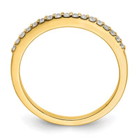 Load image into Gallery viewer, 14k 1/6 carat Diamond Contoured Complete Wedding Band
