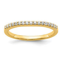 Load image into Gallery viewer, 14k 1/6 carat Diamond Contoured Complete Wedding Band
