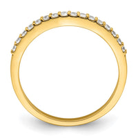 Load image into Gallery viewer, 14k 1/5 carat Diamond Contoured Complete Wedding Band
