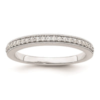 Load image into Gallery viewer, 14K White Gold 1/6 carat Diamond Complete Wedding Band
