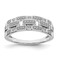 Load image into Gallery viewer, 14k White Gold Polished Fancy Diamond Ring
