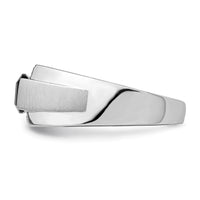 Load image into Gallery viewer, 14k White Gold Polished &amp; Satin Onyx &amp; Diamond Mens Ring
