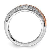 Load image into Gallery viewer, 14k Two-tone Polished Pave Diamond Ring
