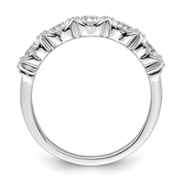 Load image into Gallery viewer, 14K White Gold 5-Stone 1 carat Diamond Complete Wedding Band
