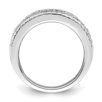 Load image into Gallery viewer, 14K White Gold 1 carat Round/Baguette Diamond Complete Wedding Band
