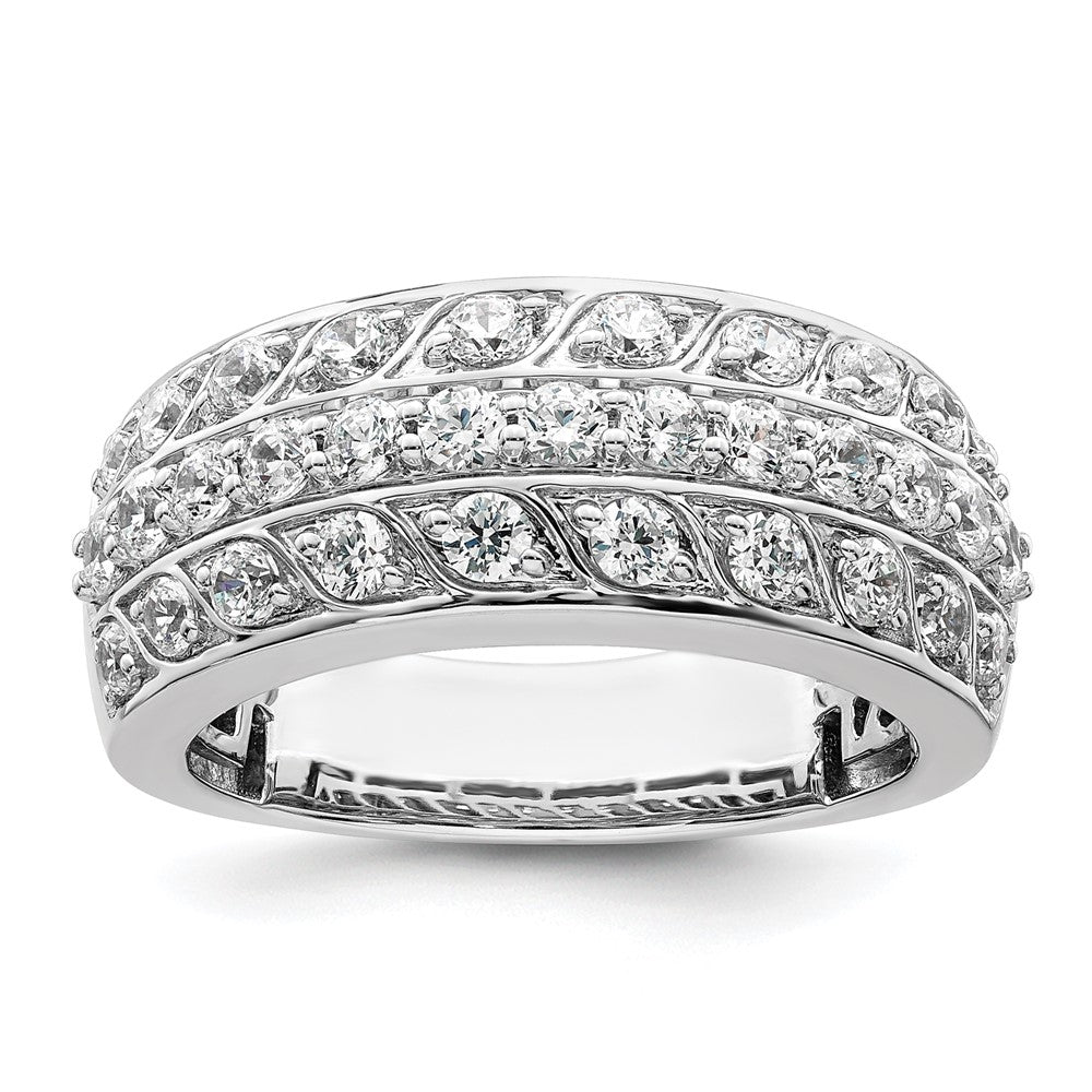 14K White Gold 1.25 carat Complete Diamond Band