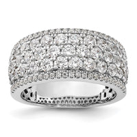 Load image into Gallery viewer, 14K White Gold Pave 2 carat Complete Diamond Band
